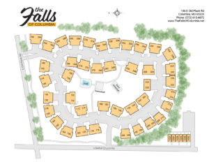 The Falls of Columbia site map